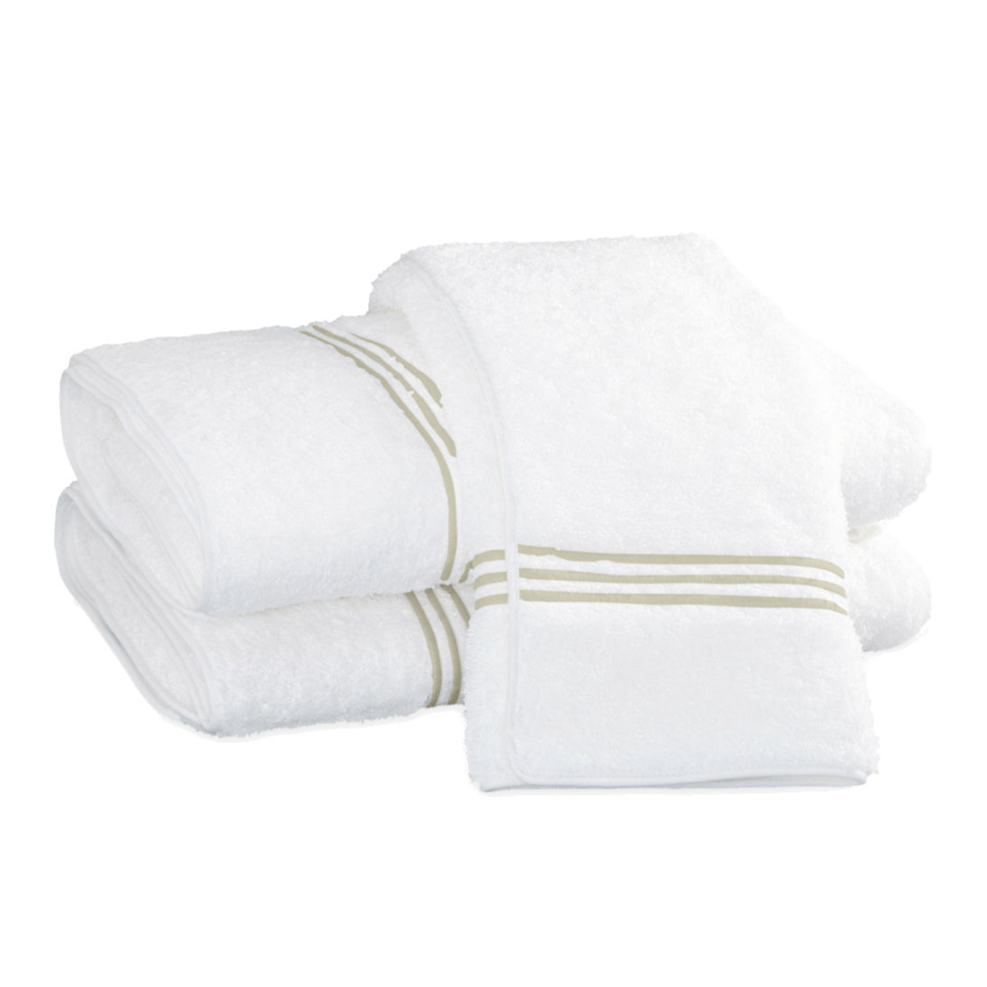 Matouk Bel Tempo Bath Towels Almond Fine Linens