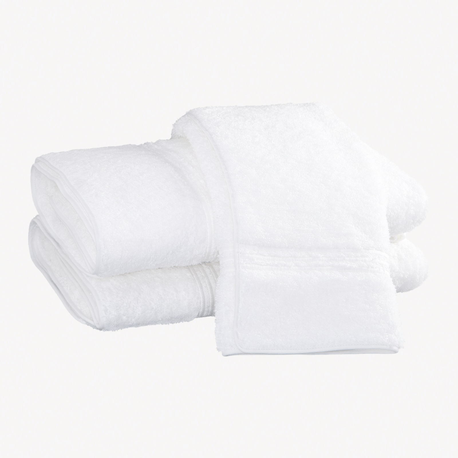 Matouk Bel Tempo Bath Towels in White