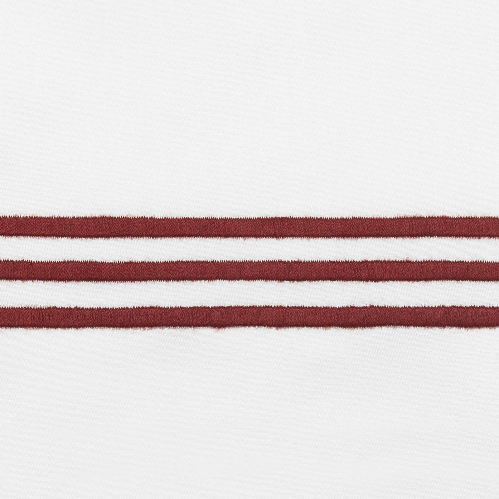 Matouk Bel Tempo Bedding with Red Swatch