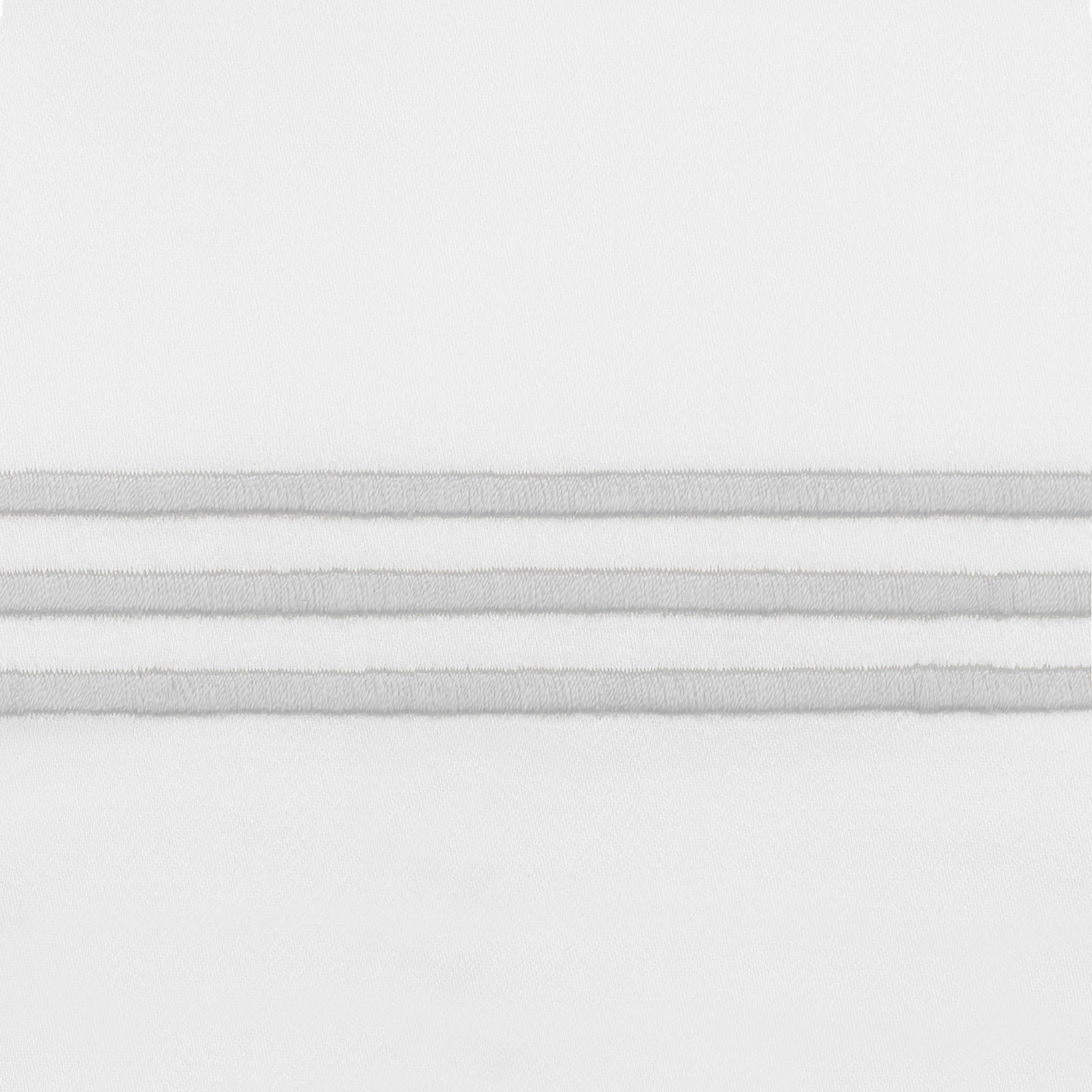 Matouk Bel Tempo Bedding with Silver Swatch