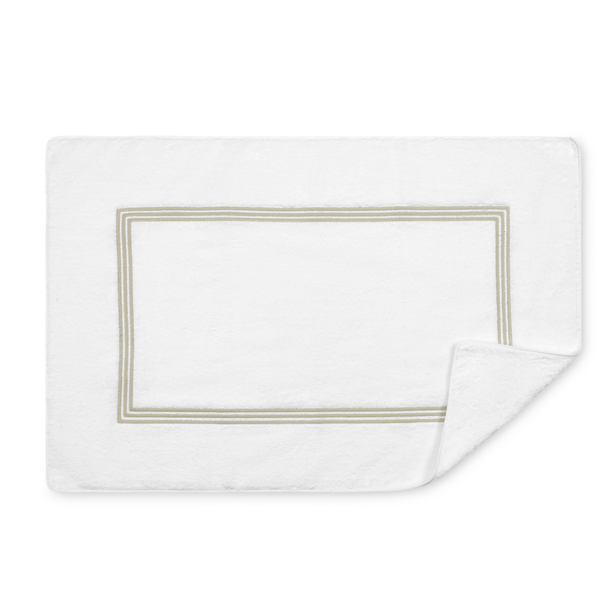 Matouk Bel Tempo Bath Towels and Mat Almond Fine Linens