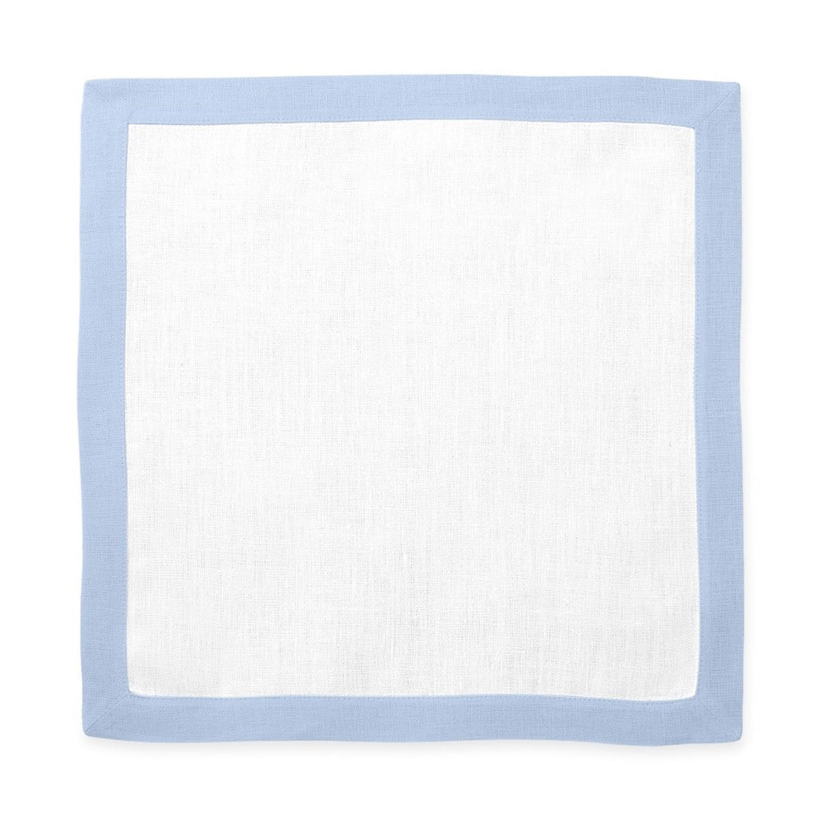 Silo Image of Matouk Border Placemat in Color Ice Blue