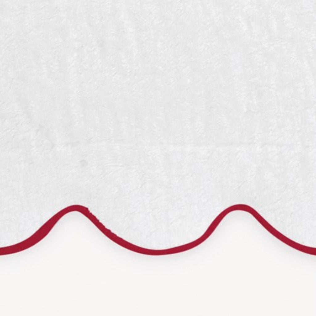 Silo Image of Matouk Cairo Scallop Bath Towels in Color Cherry