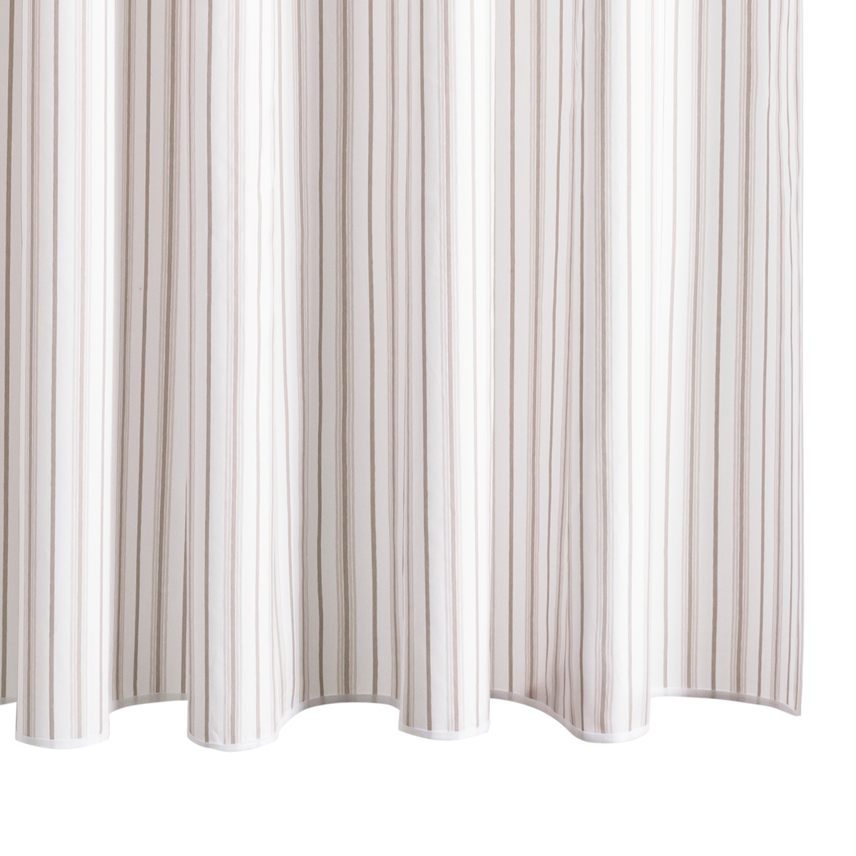 Pebble Matouk Calypso Shower Curtains in the Egyptian cotton percale fabric