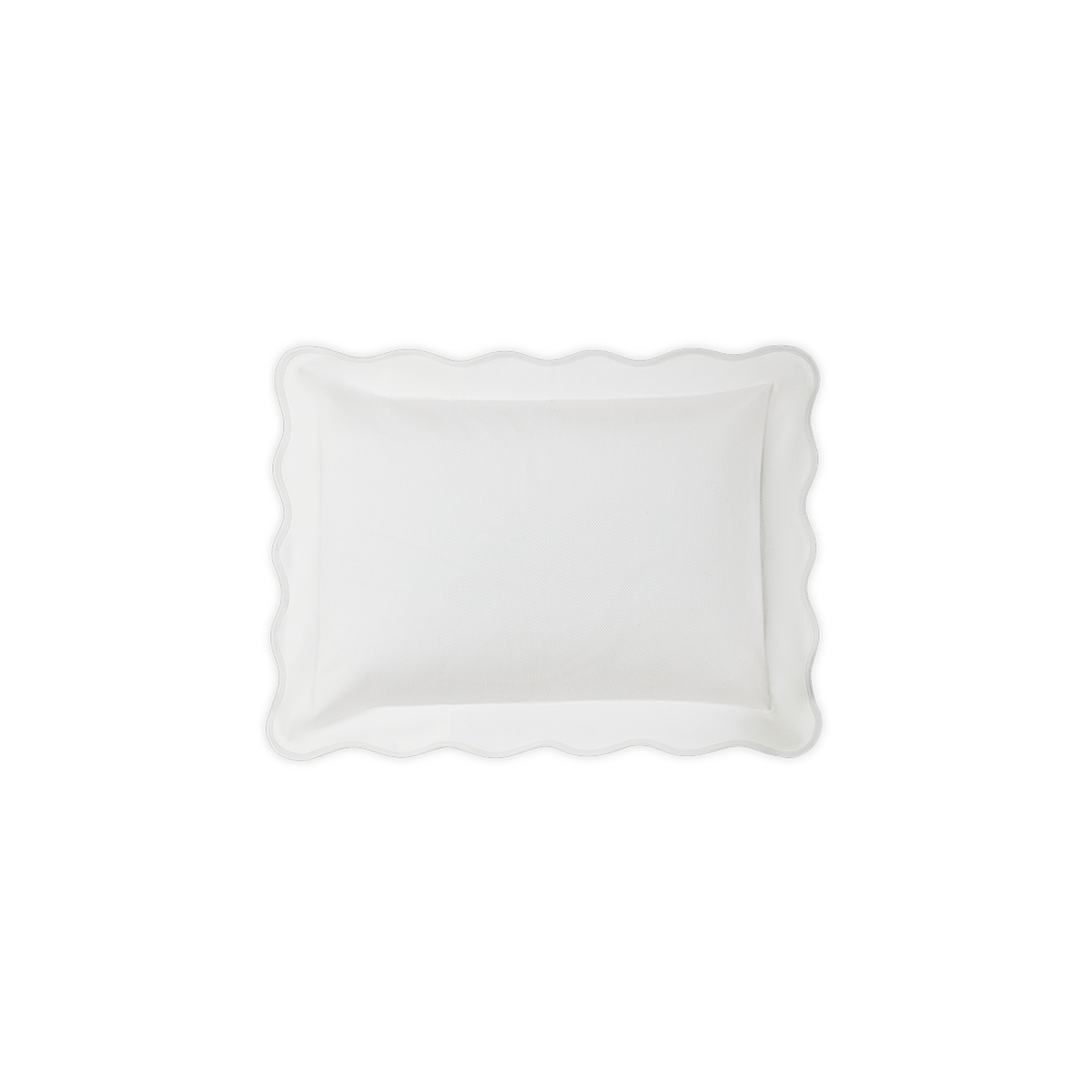 Boudoir Sham of Matouk Camilla Pique Bedding in Color White