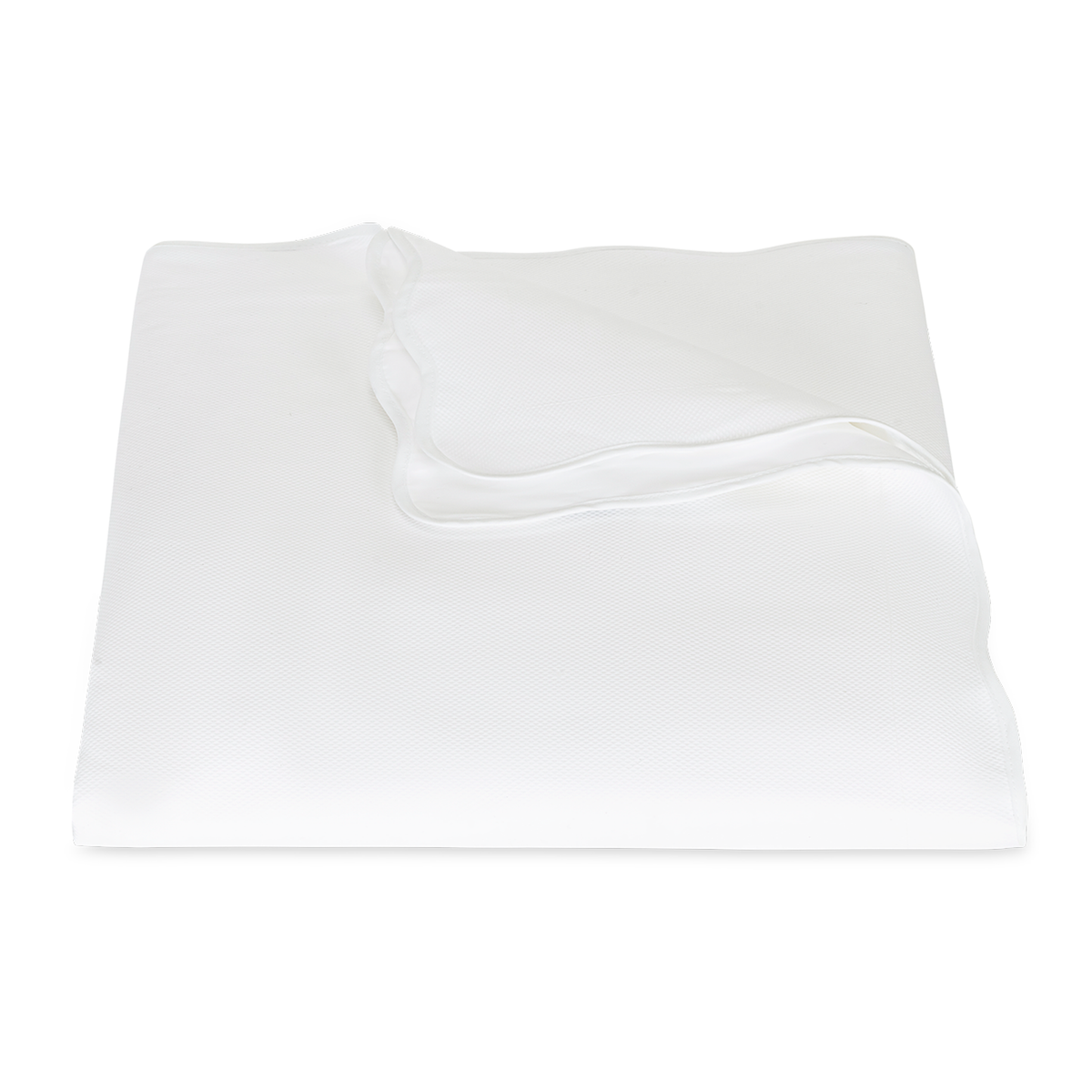 Duvet Cover of Matouk Camilla Pique Bedding in Color White