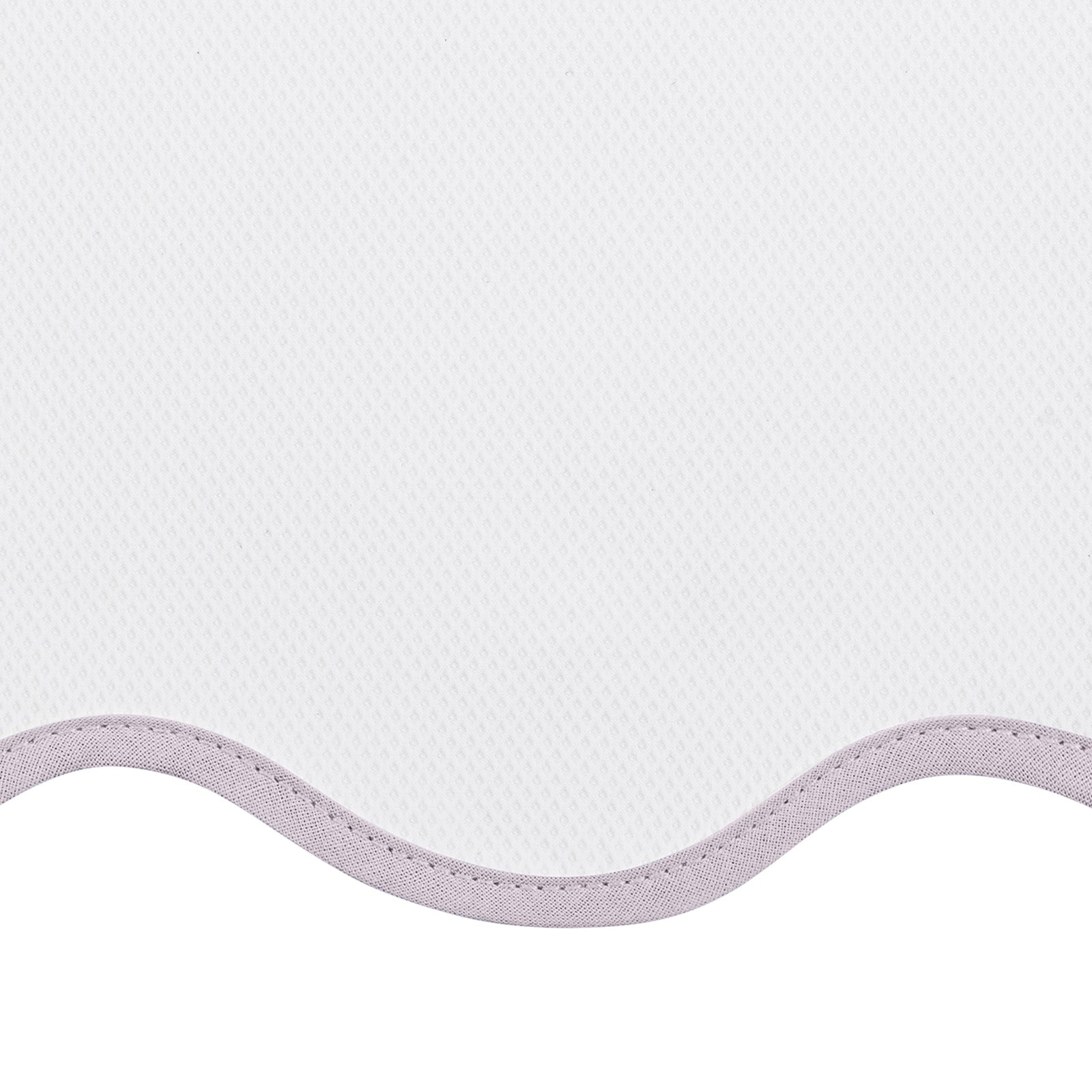 Silo Image of Matouk Camilla Pique Scallop Shower Curtain in Lilac Color