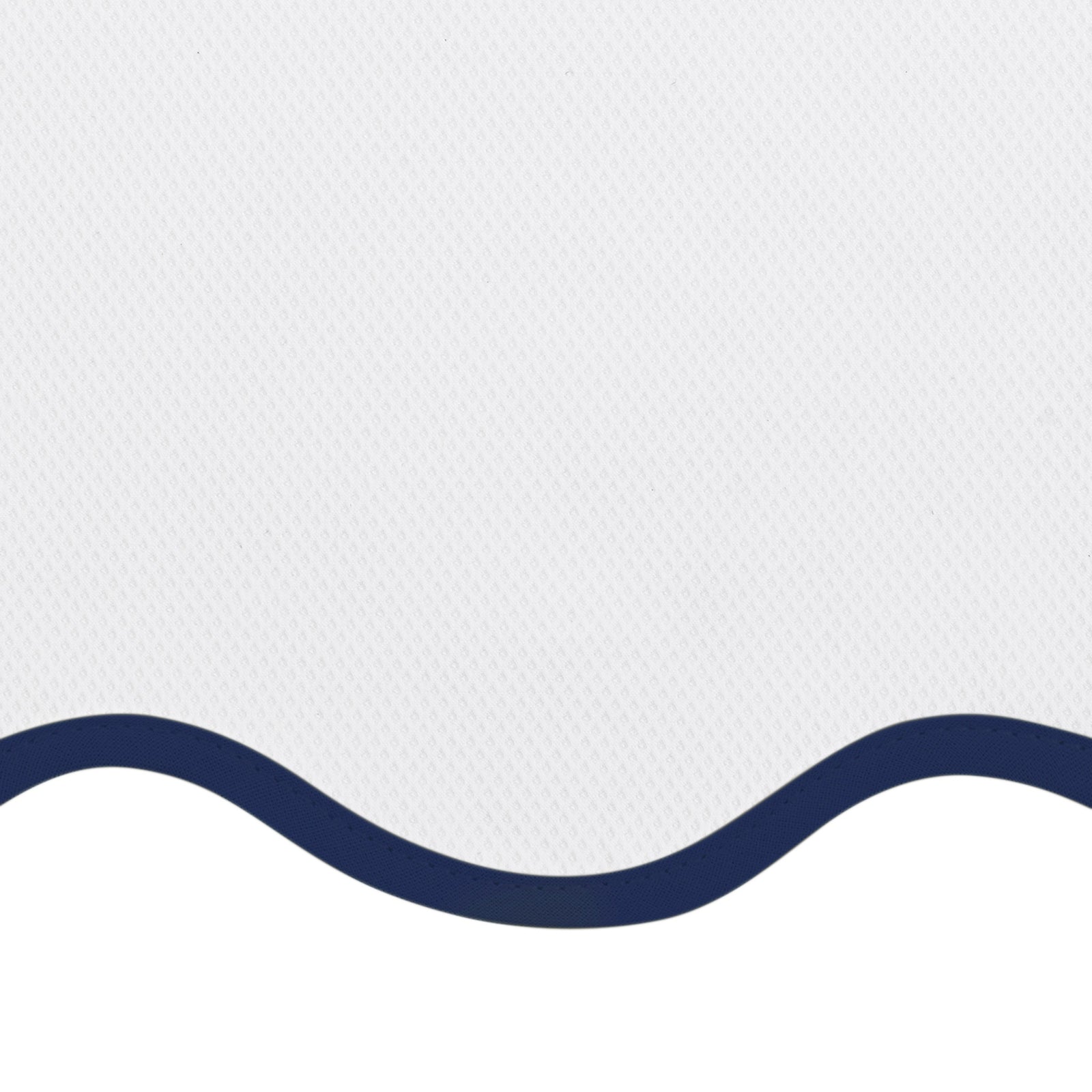 Silo Image of Matouk Camilla Pique Scallop Shower Curtain in Navy Color