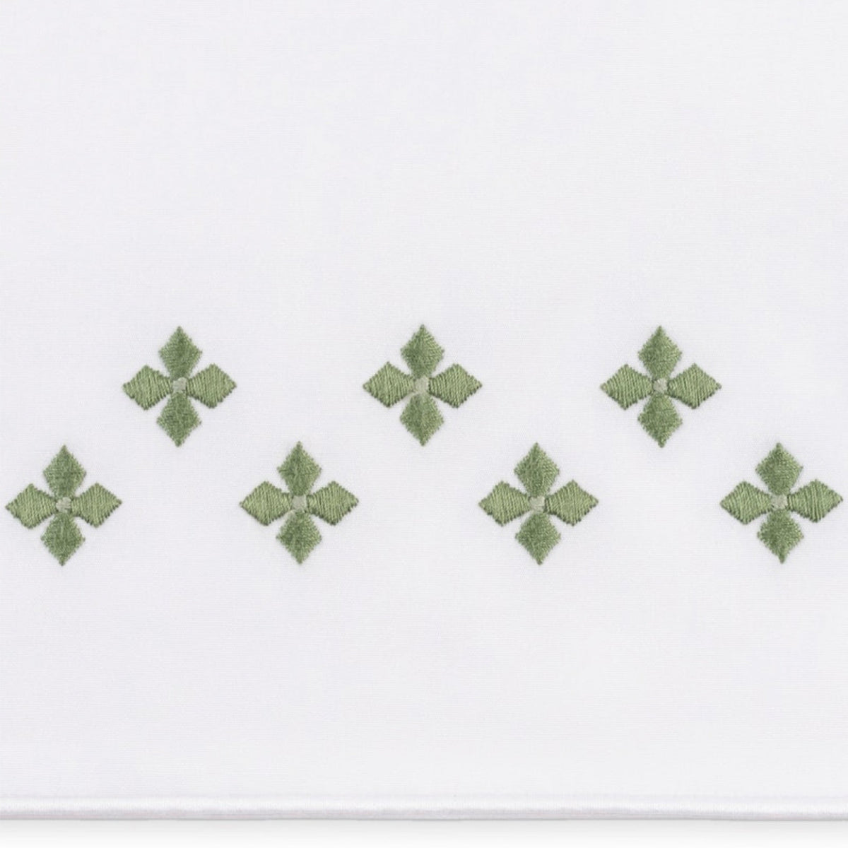 Swatch Sample of Matouk Casablanca Bedding in Clover color