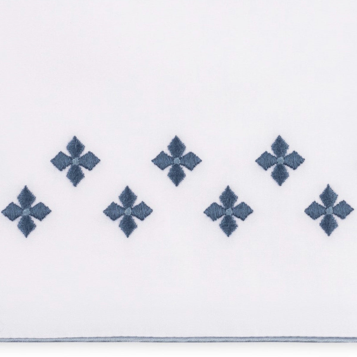 Swatch Sample of Matouk Casablanca Bedding in Indigo color