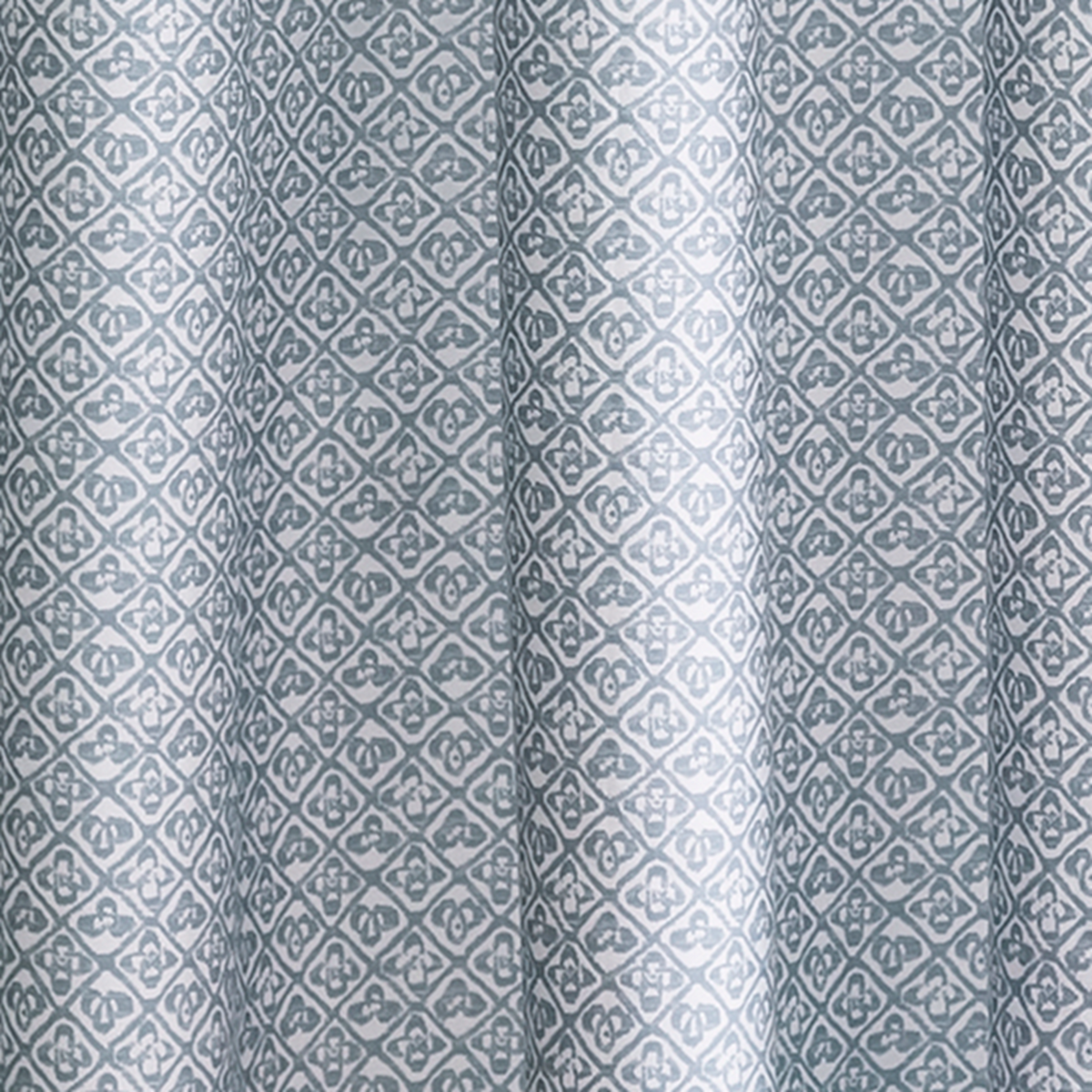 Swatch Sample of Matouk Catarina Shower Curtain in Color Hazy Blue