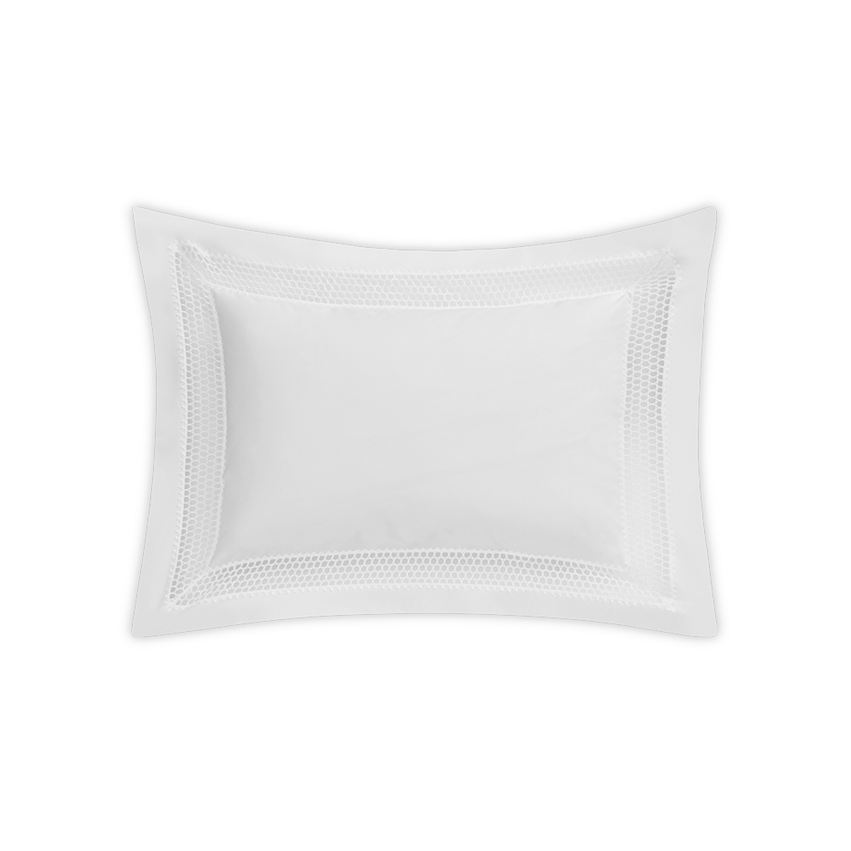 Clear Image of Matouk Cecily Boudoir Sham in White Color