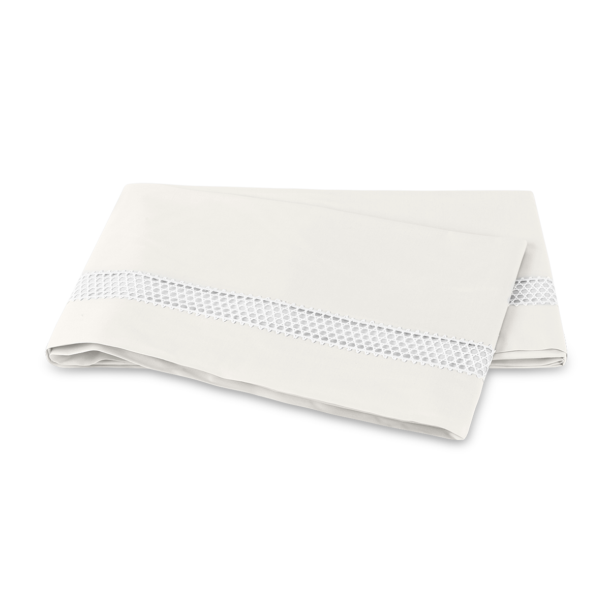 Clear Image of Matouk Cecily Flat Sheet in Bone Color