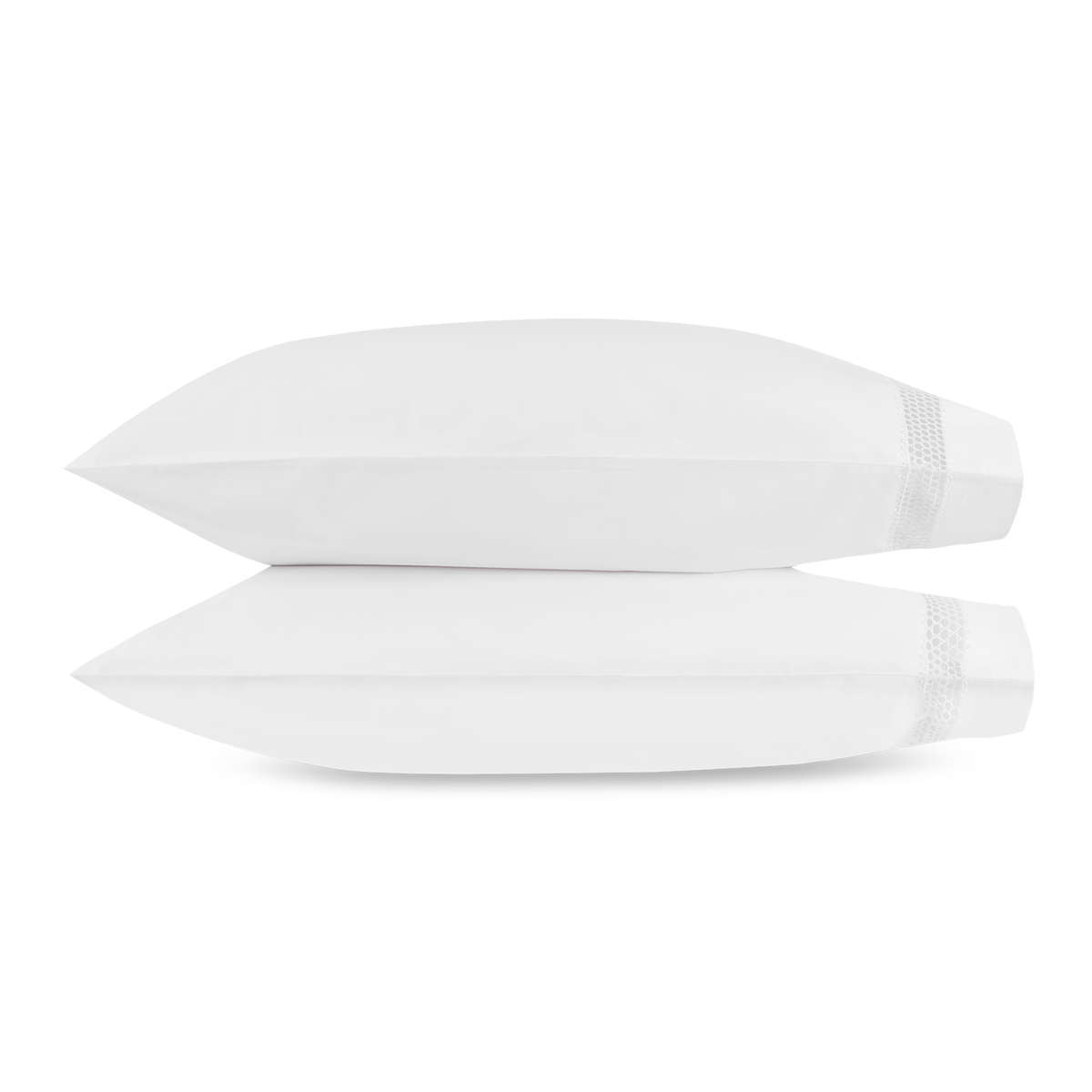 Clear Image of Matouk Cecily Pillowcases in White Color