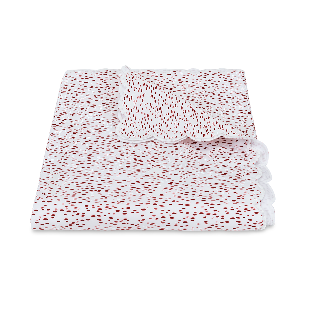 Duvet Cover of Matouk Celine Bedding in Redberry Color