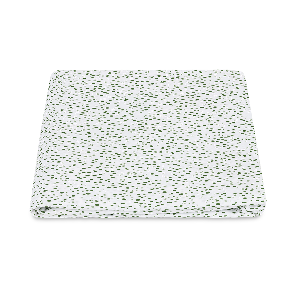 Folded Fitted Sheet of Matouk Celine Bedding in Grass Color