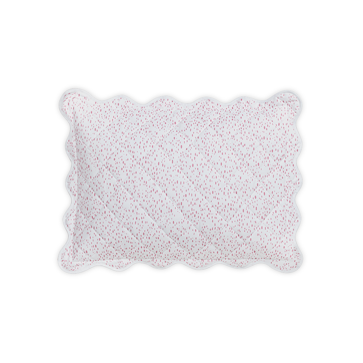 Quilted Boudoir Sham of Matouk Celine Bedding in Pink Color