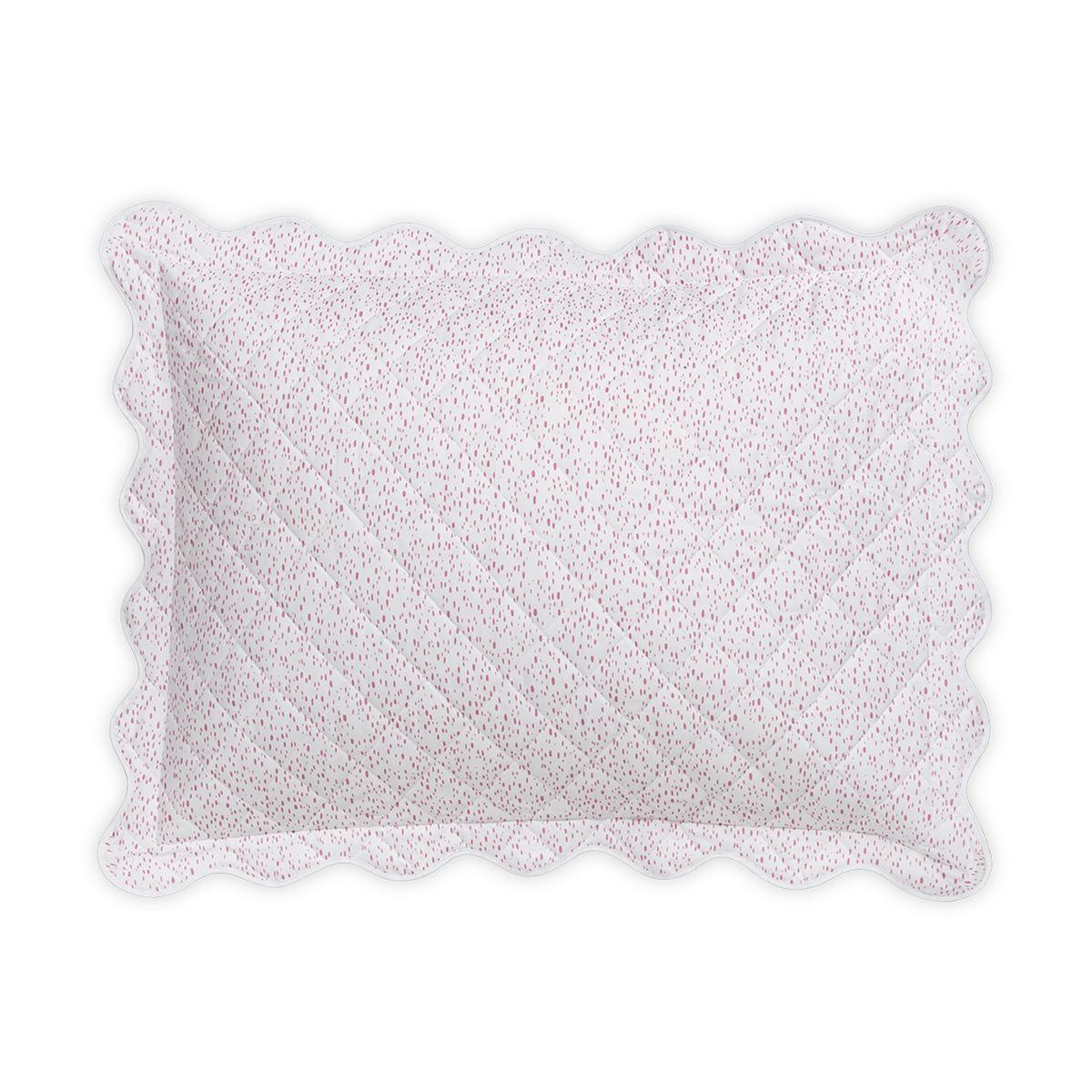 Quilted Standard Sham of Matouk Celine Bedding in Pink Color
