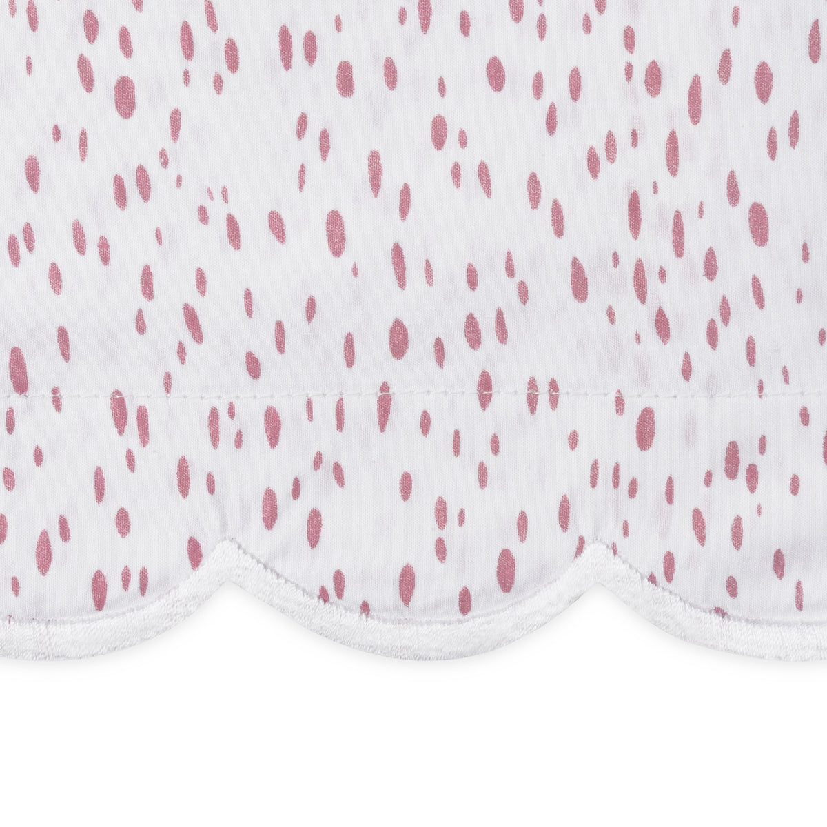 Fabric Closeup of Matouk Celine Bedding Color Pink