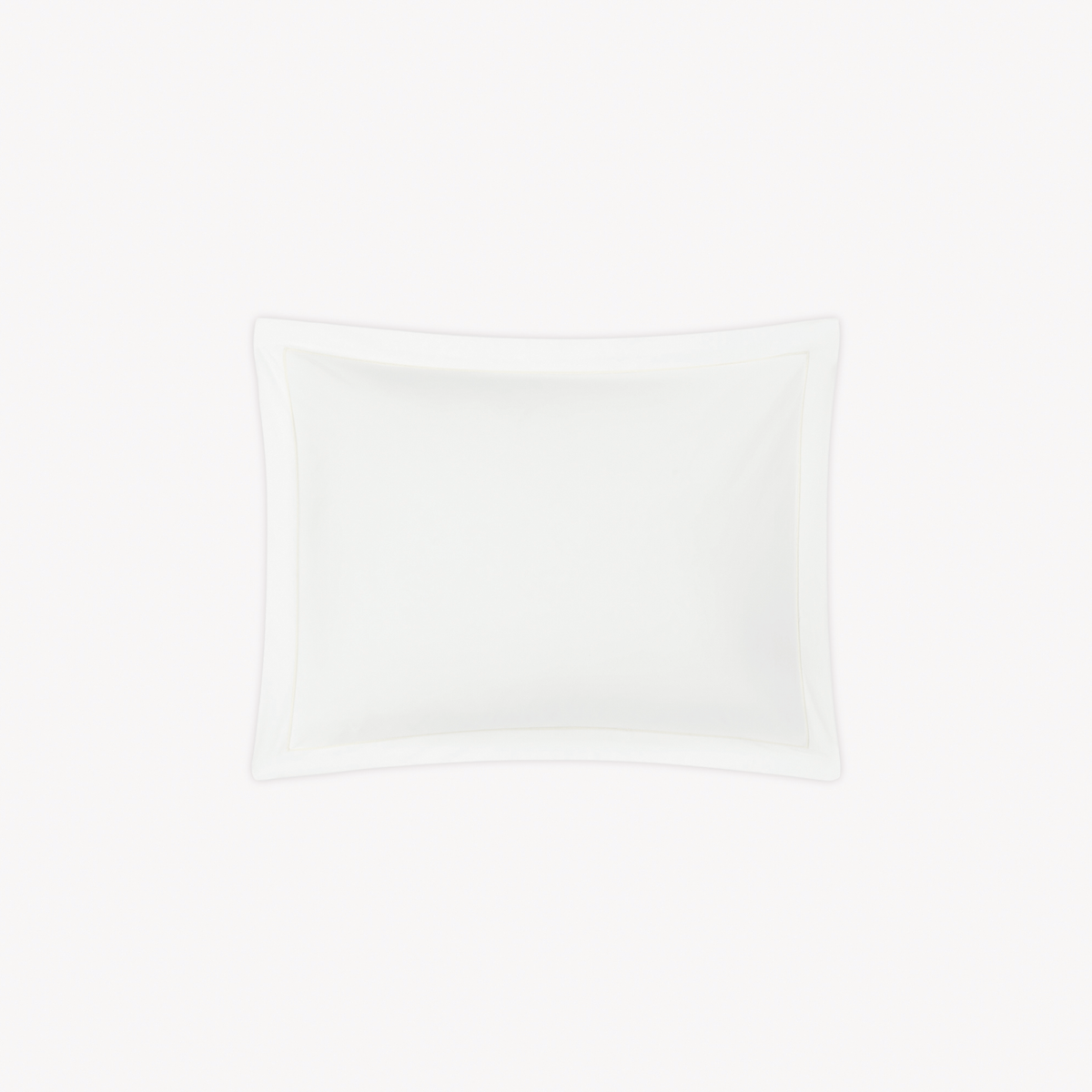 Boudoir Sham of Bone Color Matouk Ceylon Satin Stitch Bedding