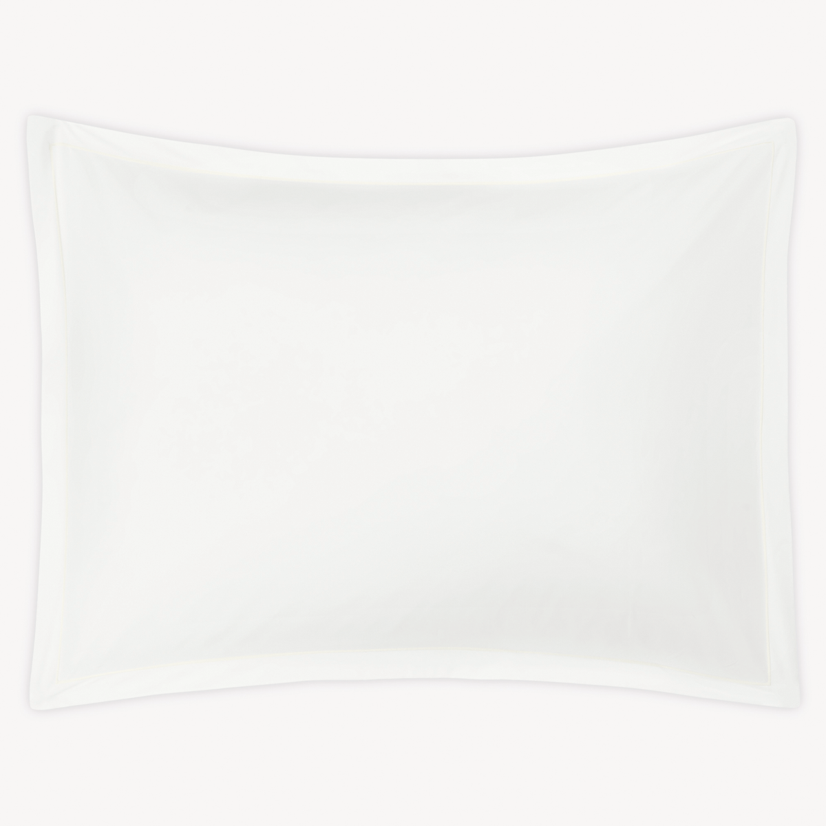 Sham Silo of Bone Color Matouk Ceylon Satin Stitch Bedding