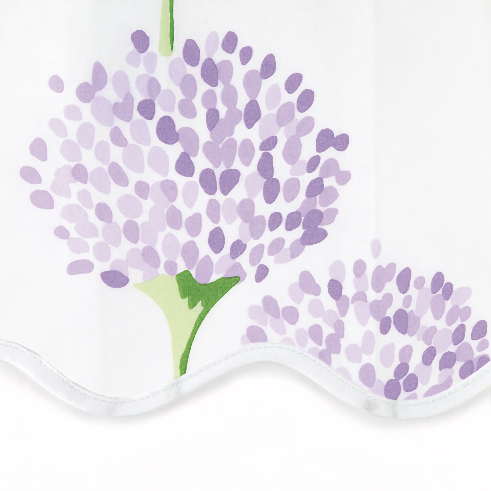 Stack of Matouk Charlotte Bedding in Lavender