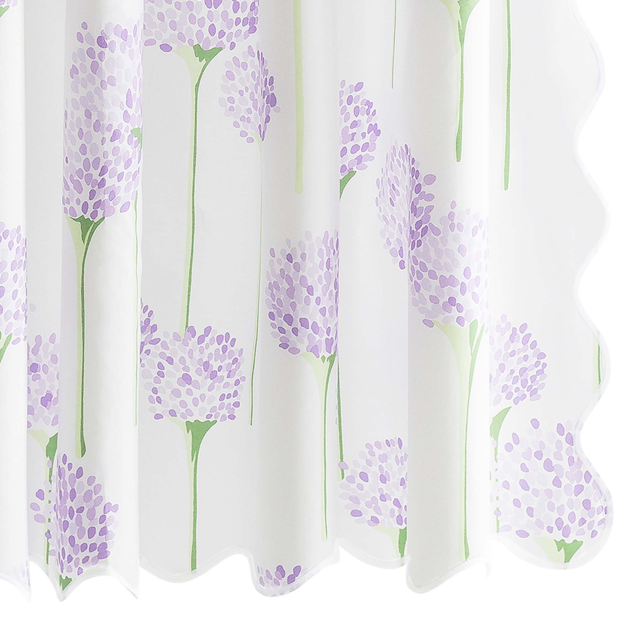 lavender flower shower curtain Matouk Charlotte Shower Curtain