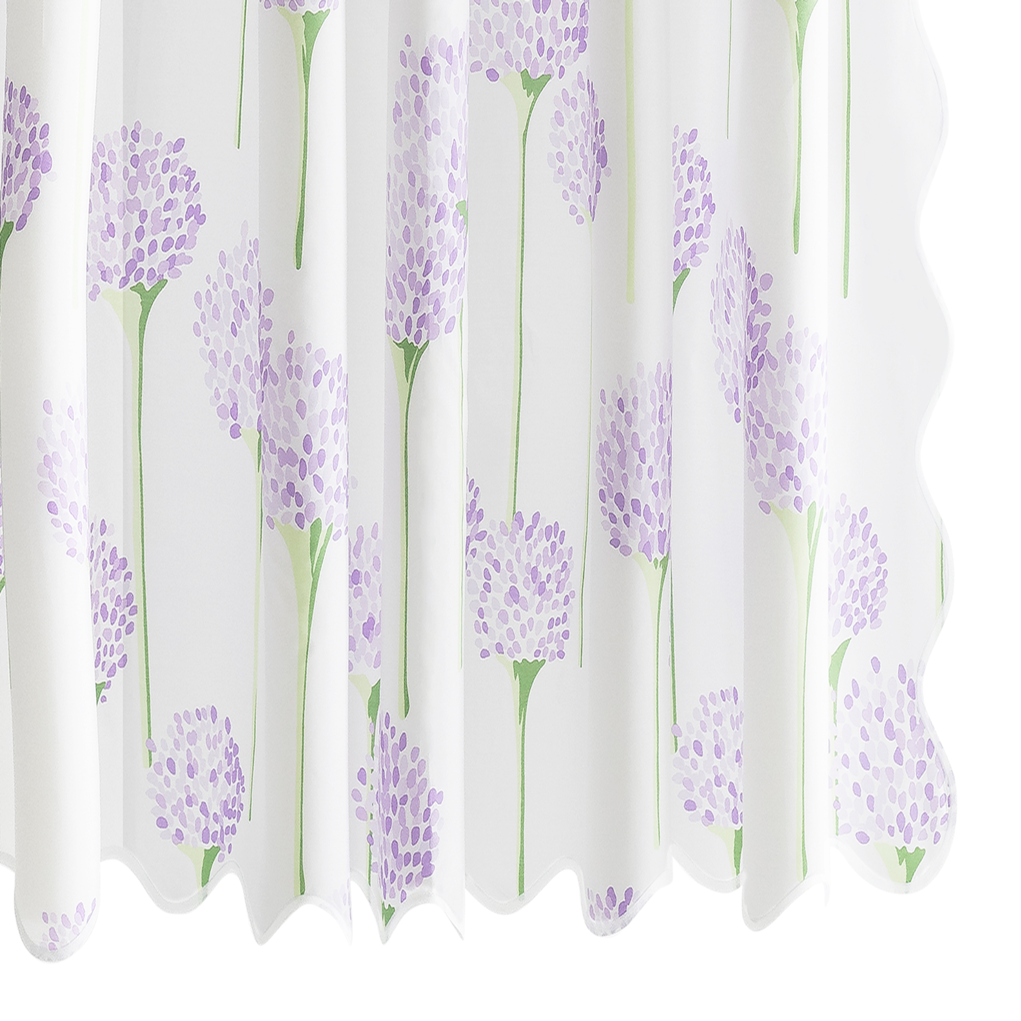 Matouk Charlotte Shower Curtain in Lavender