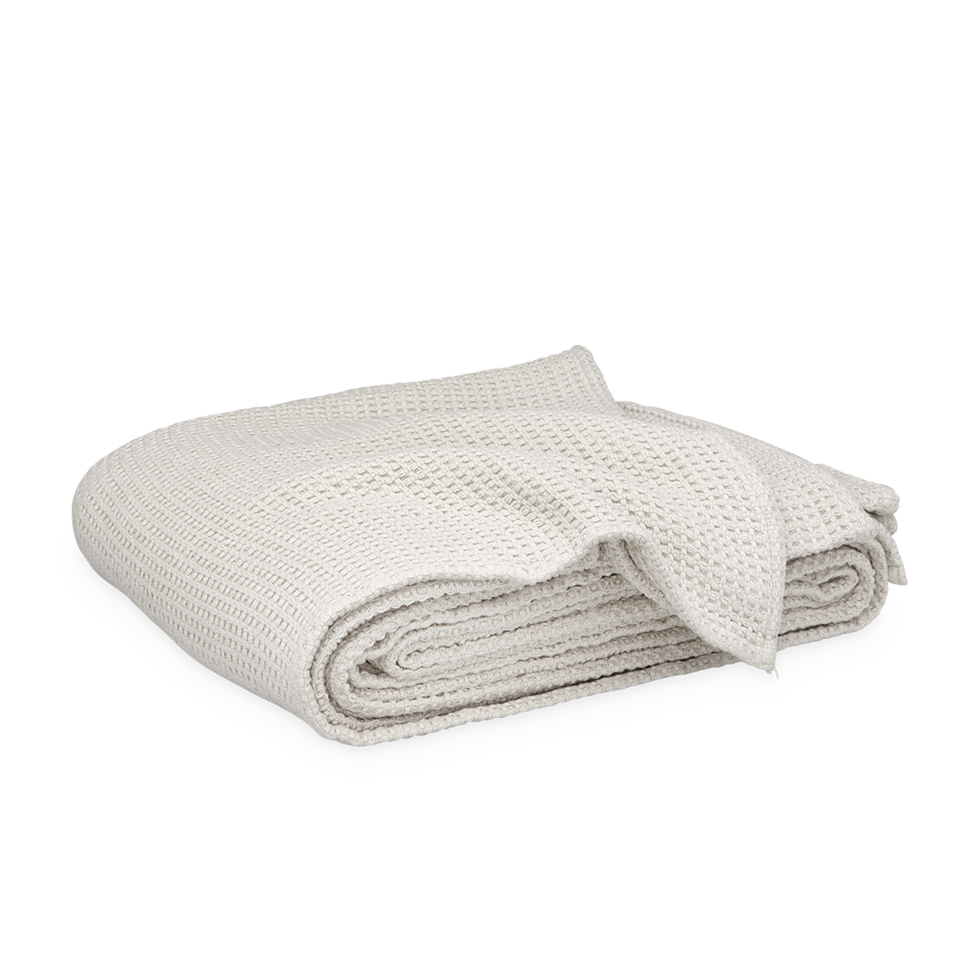Clear Image of Matouk Chatham Blanket in Silver Color