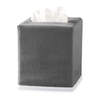 Matouk Chelsea Linen Tissue Box Cover - Smoke Grey featured image