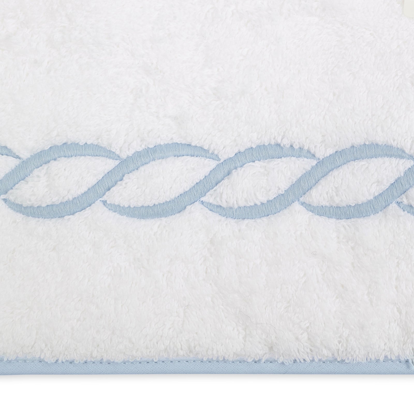 Matouk Classic Chain Bath Towels in Light Blue