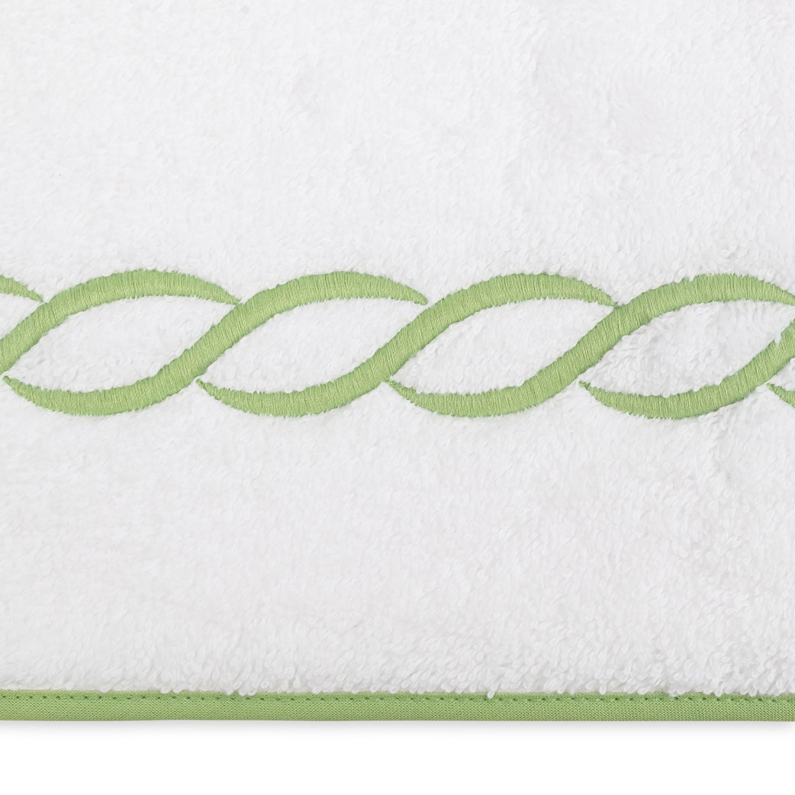 Matouk Classic Chain Bath Towels in Spring Green