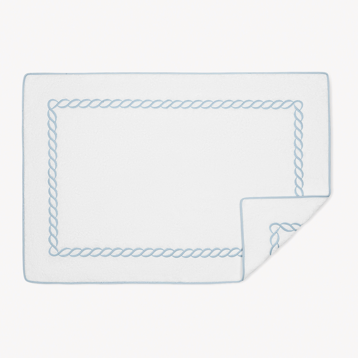 Matouk Classic Chain Bath Tubmat in Light Blue