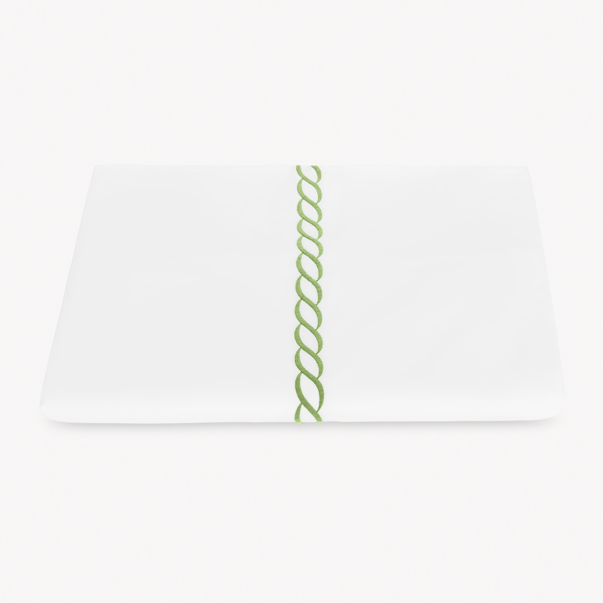 Duvet Cover of Matouk Classic Chain Bedding in Spring Green