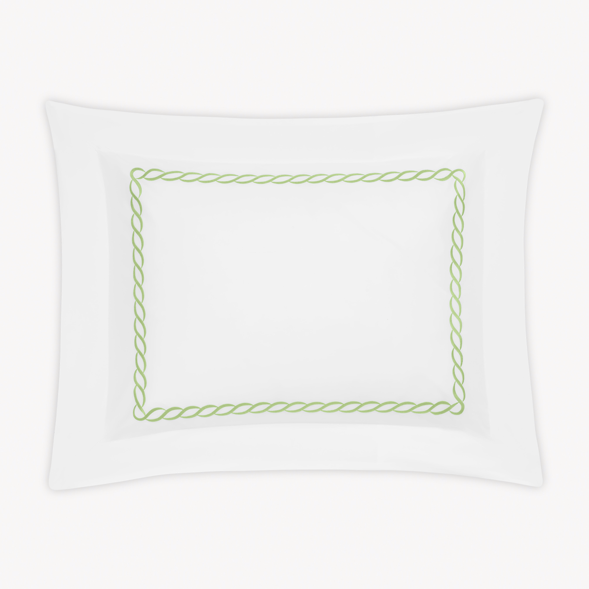 Sham of Matouk Classic Chain Bedding in Spring Green