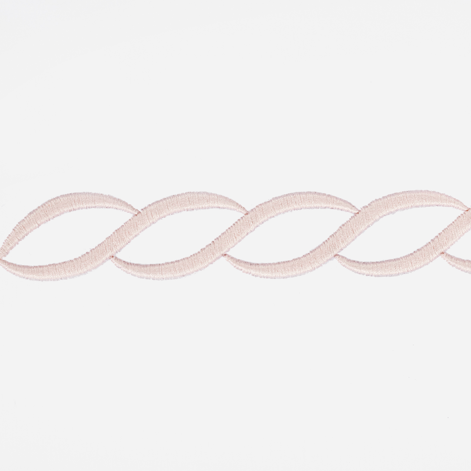 Matouk Classic Chain Bedding in Cobalt with Blush Swatch 