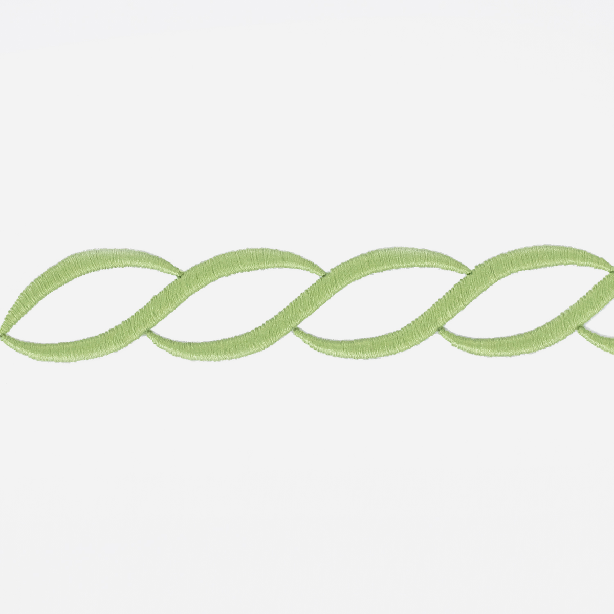 Swatch of Matouk Classic Chain Bedding in Spring Green