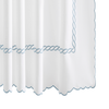 Matouk Classic Chain Scallop Shower Curtain - Hazy Blue featured image