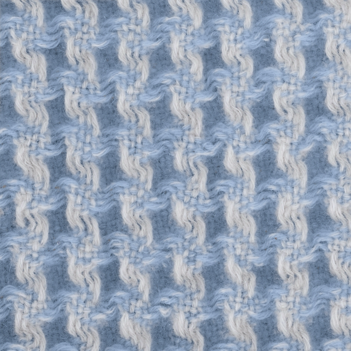 Fabric Closeup of Matouk Cleo Throw in Hazy Blue