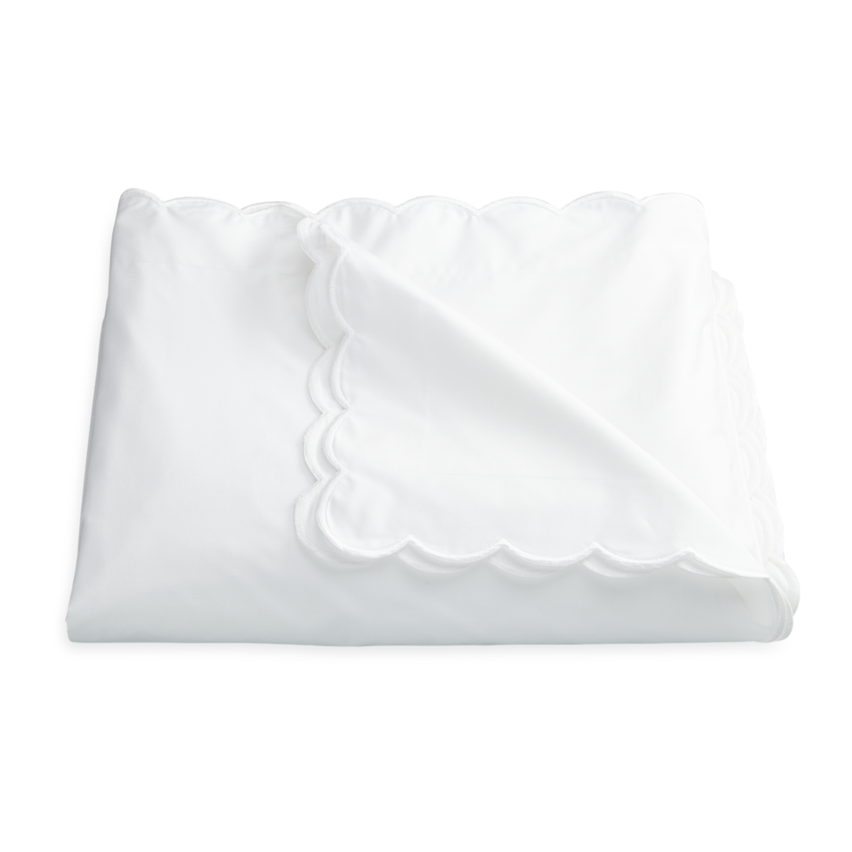 Duvet Cover of Matouk Dakota Bedding in White Color