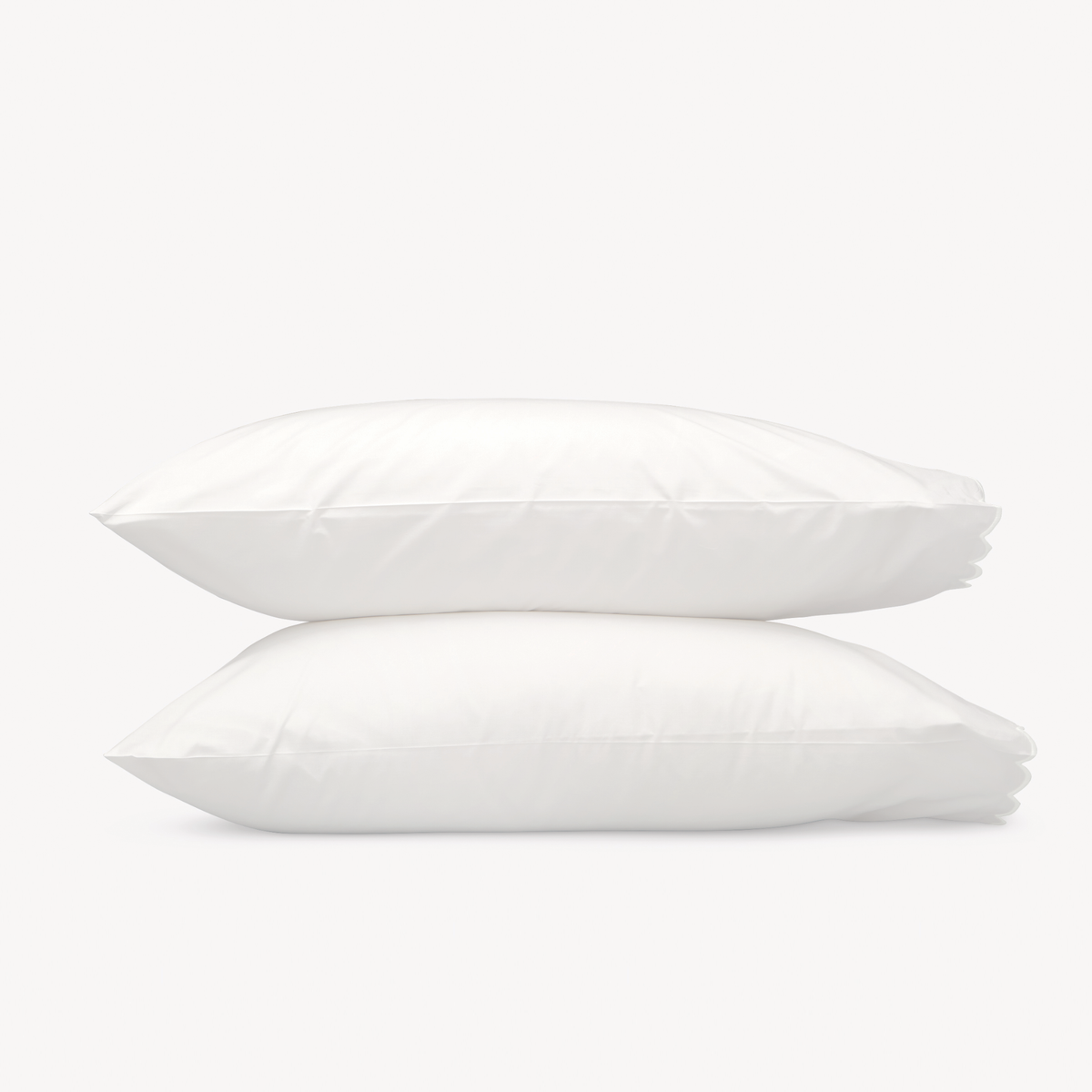 Pillowcases of Matouk Dakota Bedding in Bone and Bone color