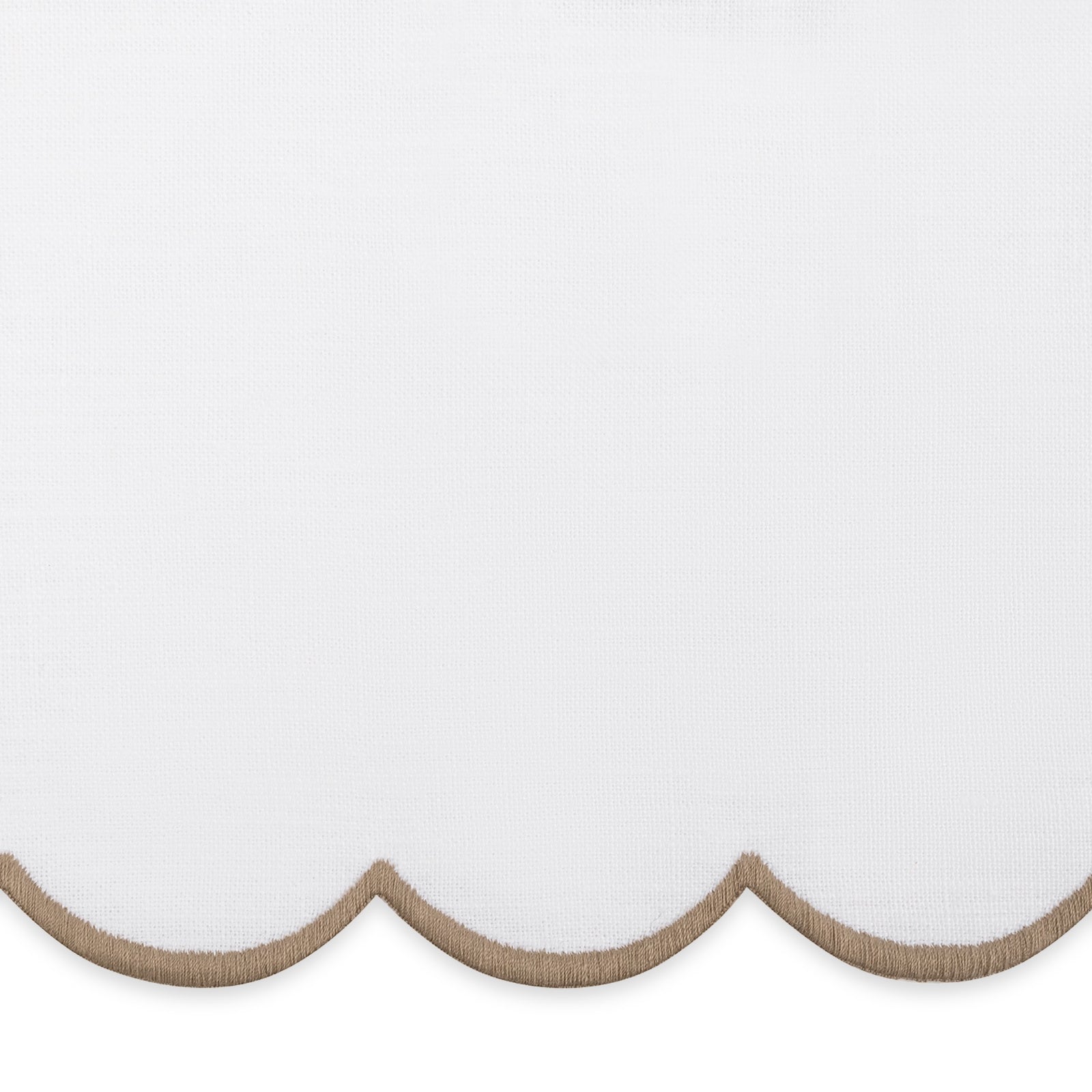 Napkins of Matouk Dakota Table Linens in White and Oat