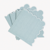Matouk Dakota Table Linens - Sky/White featured image
