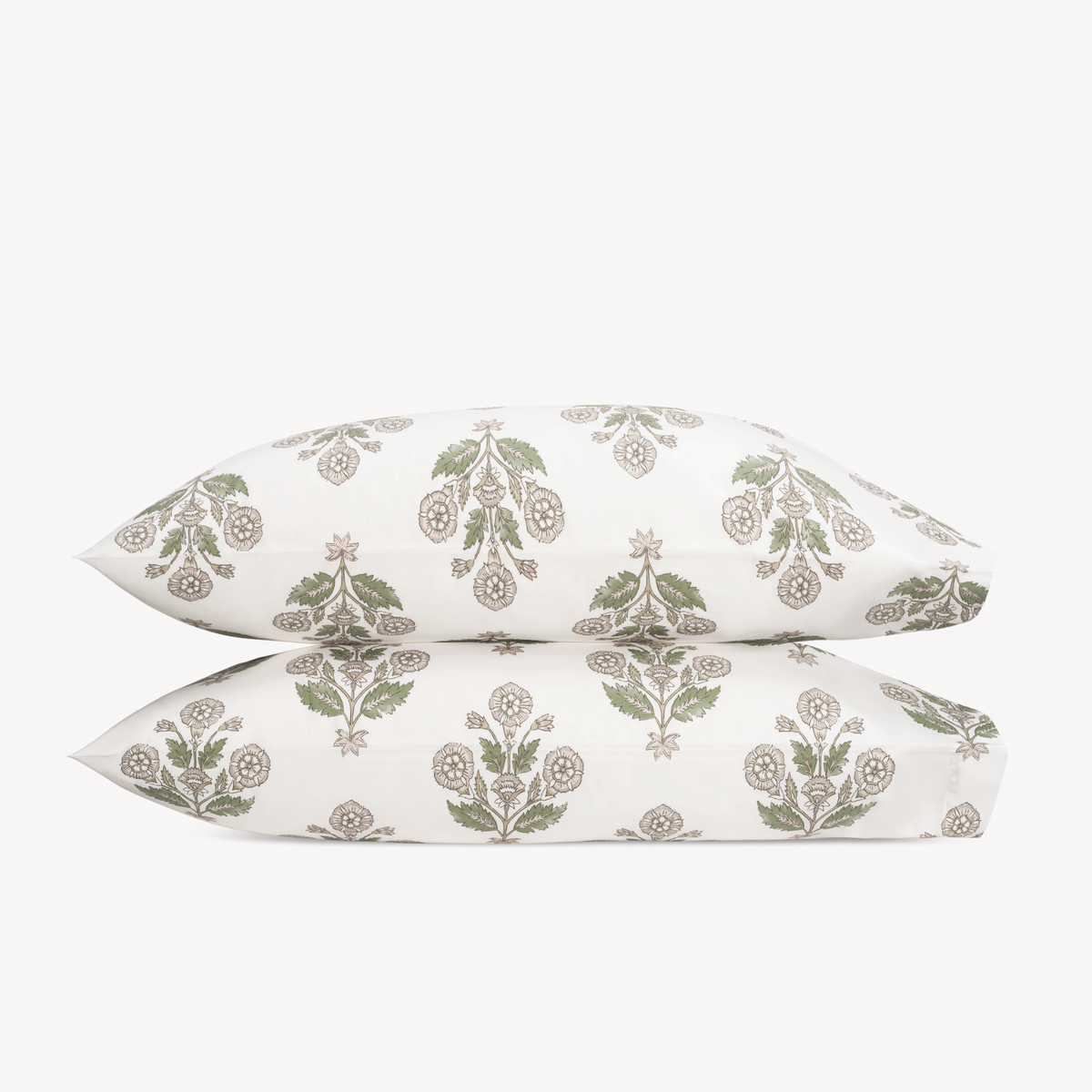 Pair of Pillowcases from Matouk Schumacher Dalila Bedding in Pebble Style