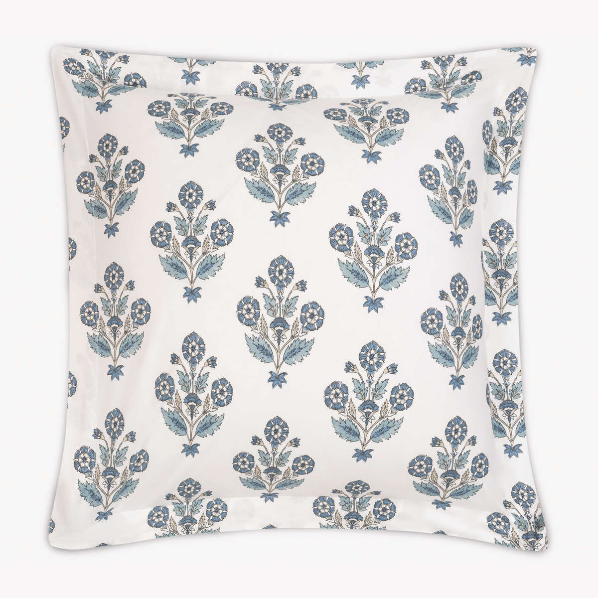 Euro Sham of Matouk Schumacher Dalila Bedding in Mineral Blue Style