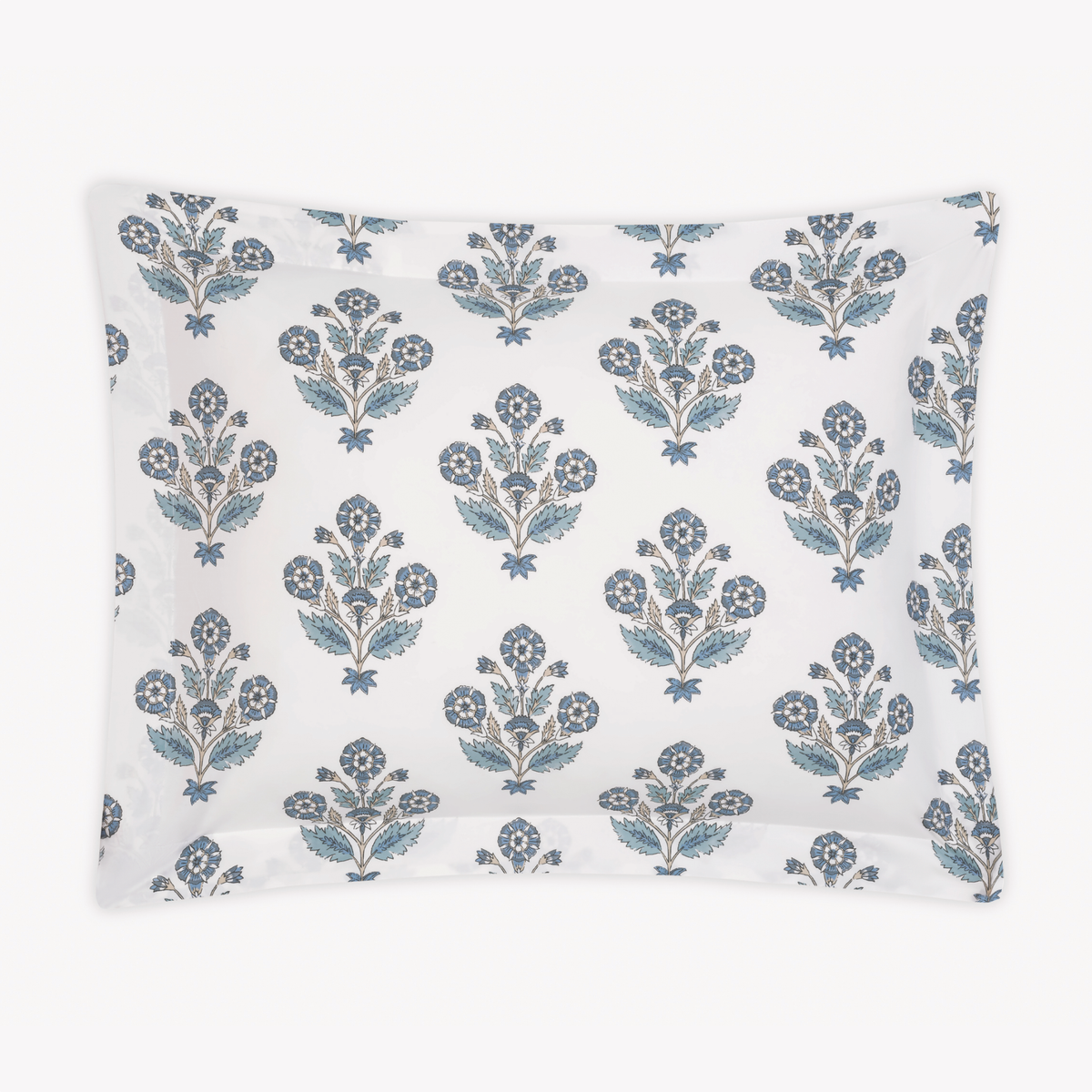 Sham Silo of Matouk Schumacher Dalila Bedding in Marine Blue Style