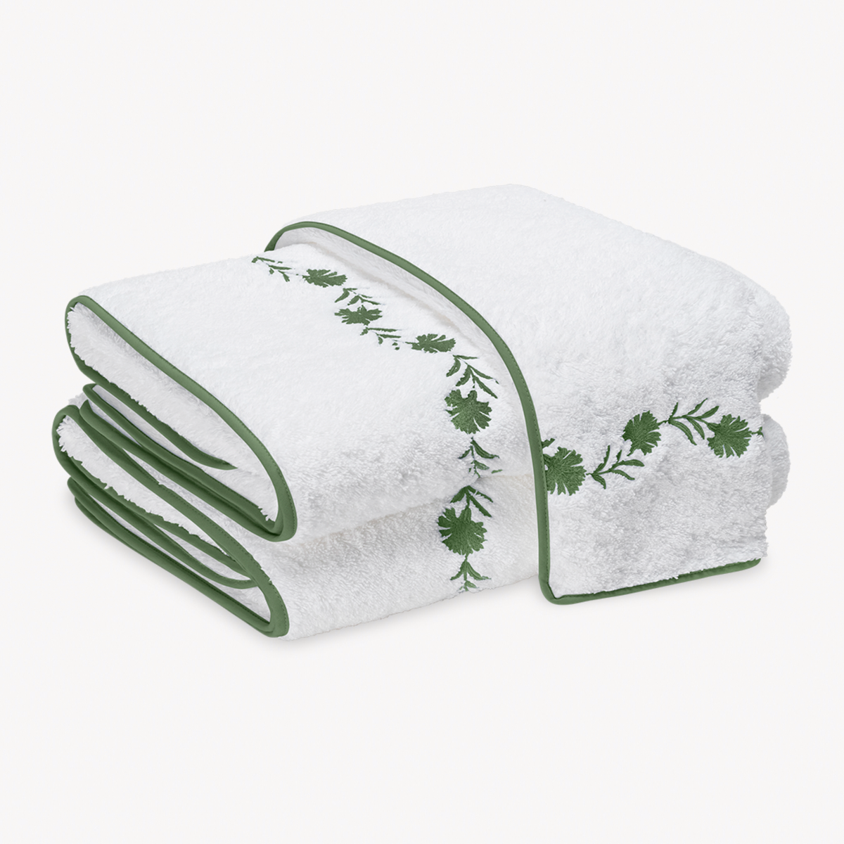 Matouk Daphne Bath Towels in Clover