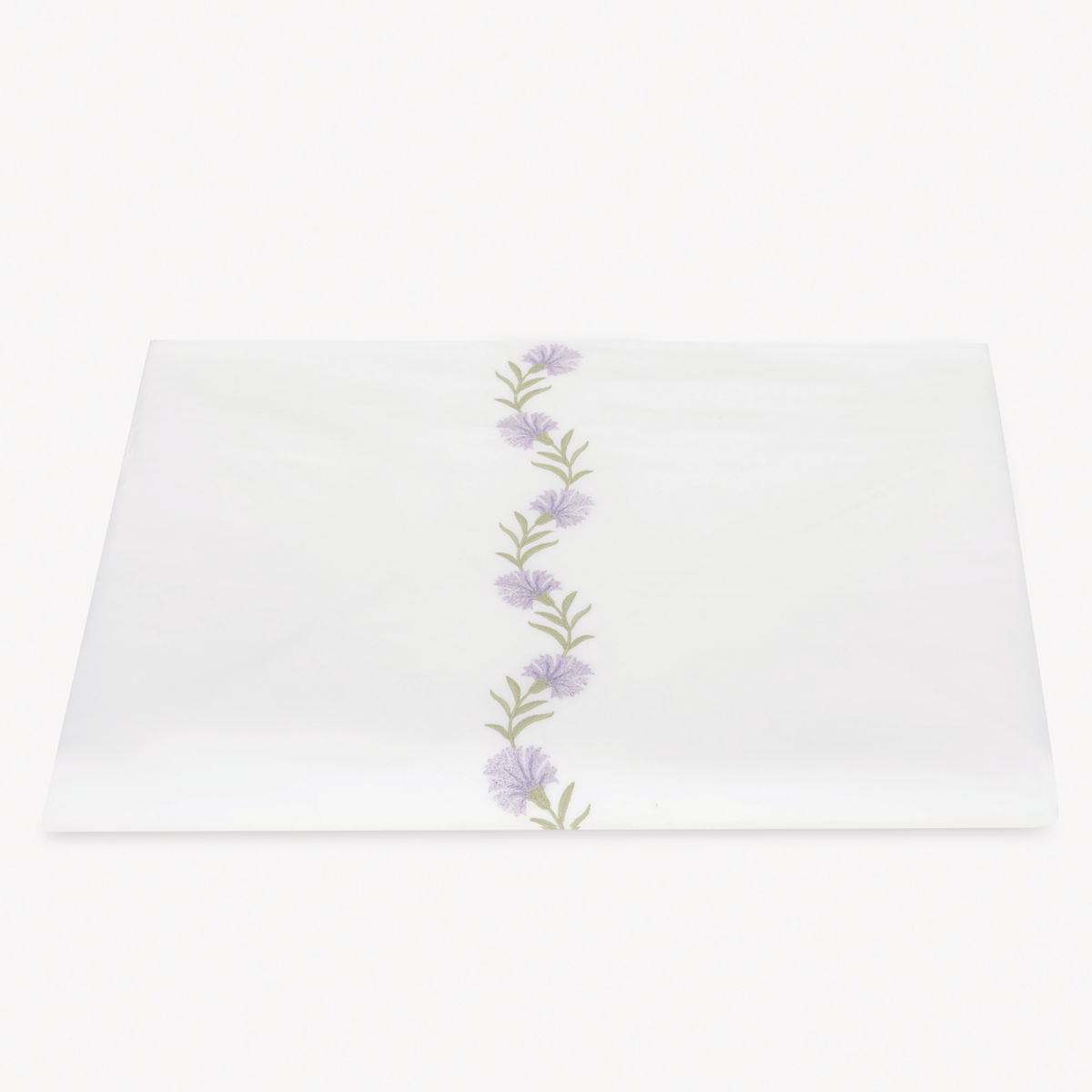 Folded Duvet Cover of Lilac Matouk Daphne Bedding