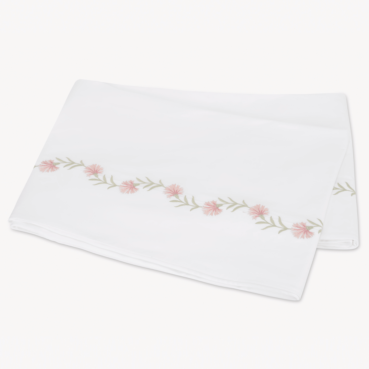 Folded Flat Sheet of Peony Matouk Daphne Bedding