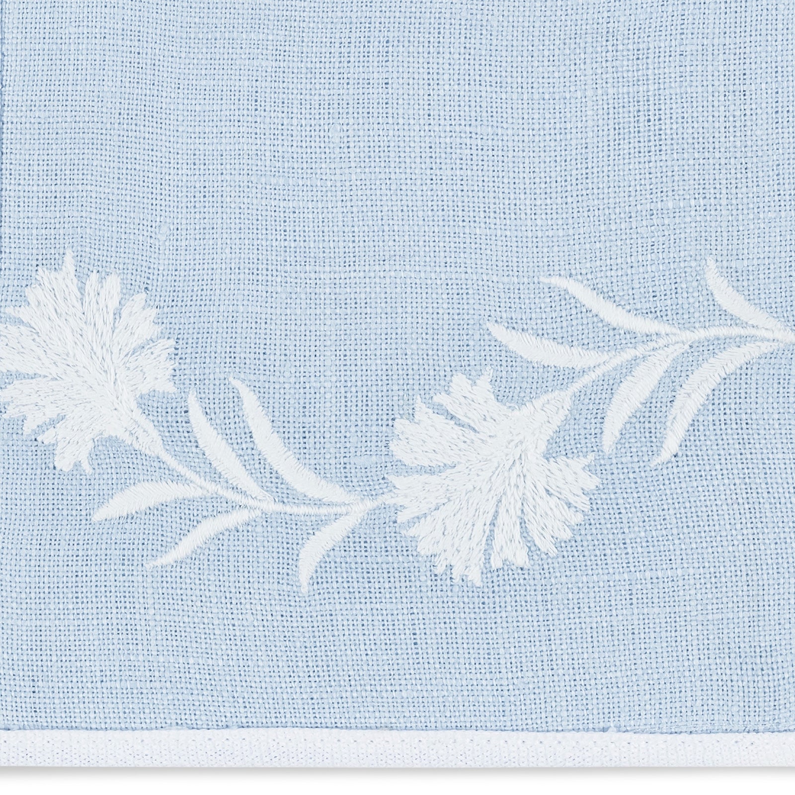 Matouk Daphne Guest Towels in Ice Blue and White